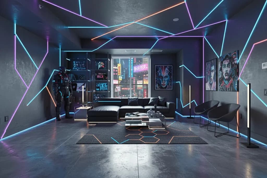 Sample Cyberpunk interior redesign